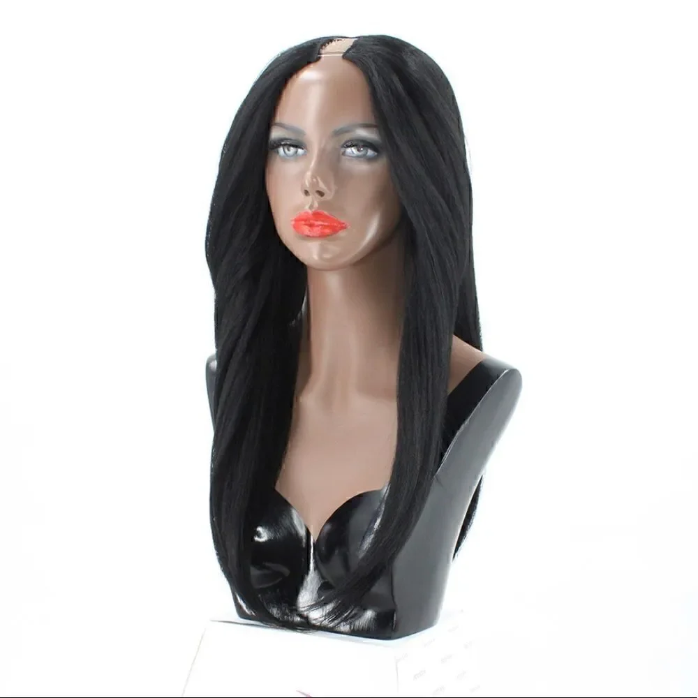 100% Human Hair Blend U part cap leave out wig, style is Dominican Blow …
